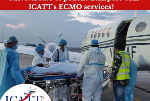 ICATT Survival rate of patient transport with ECMO services in India, international air ambulance near me